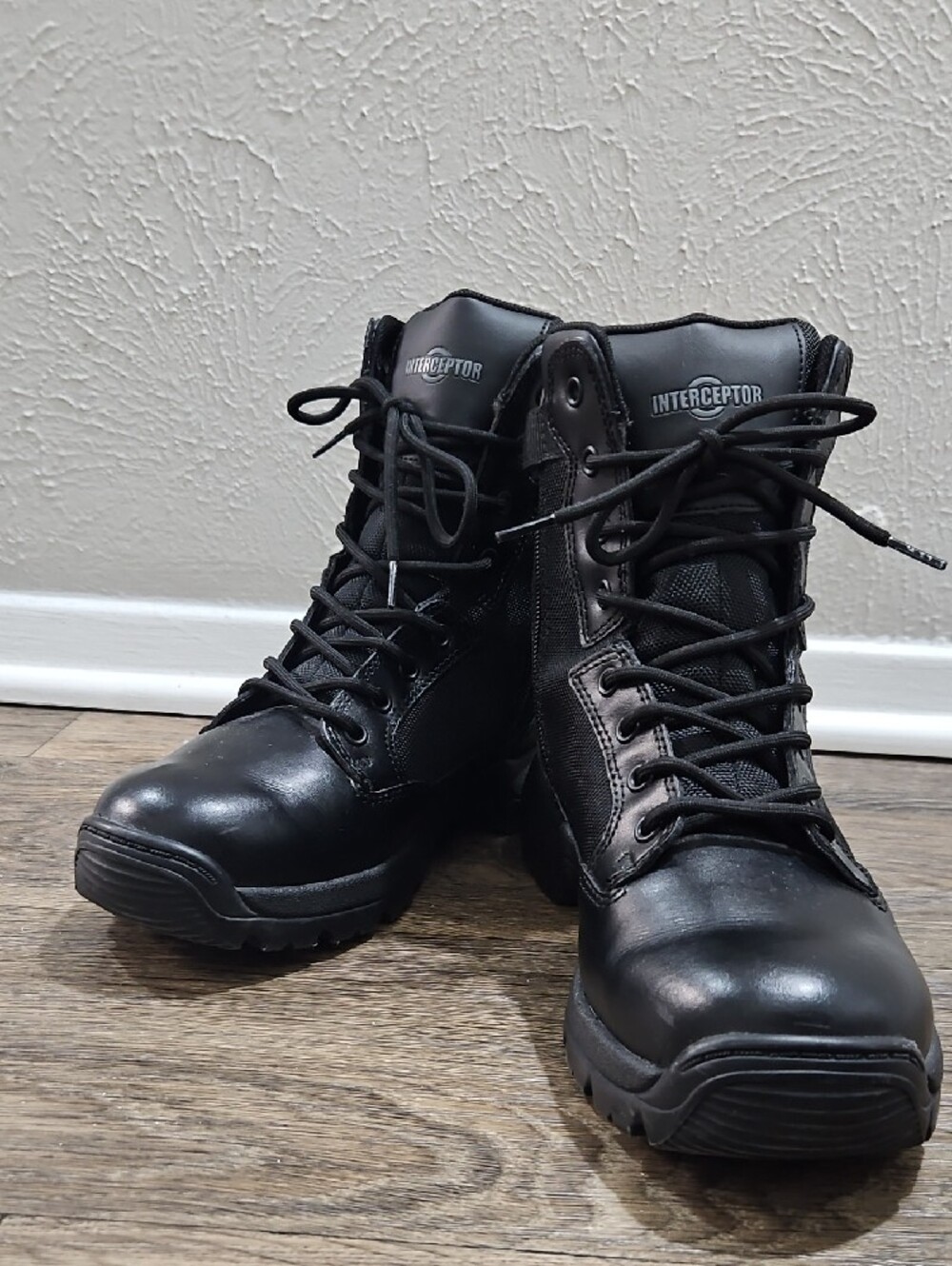 LIKE NEW! Interceptor Men's Guard Zippered 6" Soft Toe Tactical Boots Size 7.5